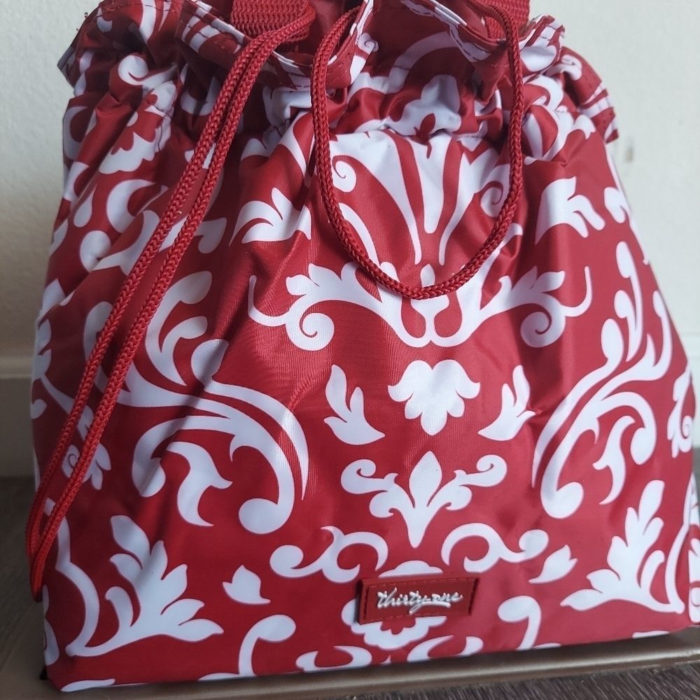 Red and White Floral Women Bag - Picture 2 of 7